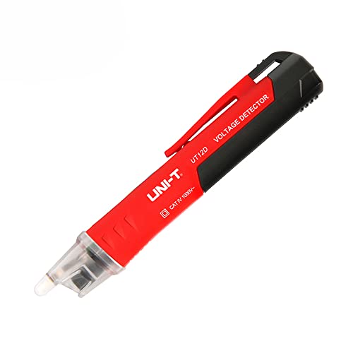 Image of Test Pencil, UT12D AC Voltage Detectors High Sensitivity Non-Contact Test Pencil AC /24V~1000V Electricity Detect Pen with LCD Display LED Flashlight