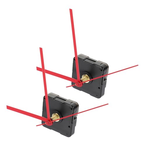 Homoyoyo 2 piezas Mecanismo Reloj Cuarzo Silencioso Duradero para Reparación de Pared Kit DIY Compatible Mayoría de Relojes