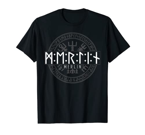 Merlin à Futhark Runes Viking T-Shirt