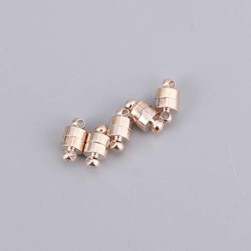 Healifty 5pcs Jewelry Clasp Magnetic Clasp Converter Magnetic Jewelry Clasps Necklaces Bracelets Accessory for DIY Craft Jewelry Making Supplies (Rose Gold) - Image 3