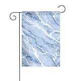 Blue Marble Pattern White Grey...