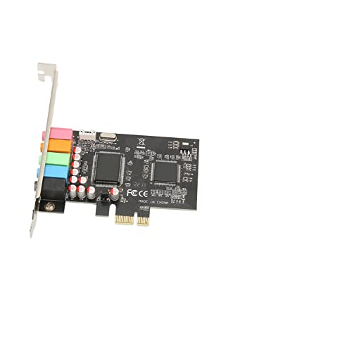 Naroote Tarjeta de Sonido Envolvente PCIE 5,1, Grabación de Reproducción de Sonido de 6 Canales Cine en Casa, Tarjetas de Internas para Juegos de PC - imagen 6