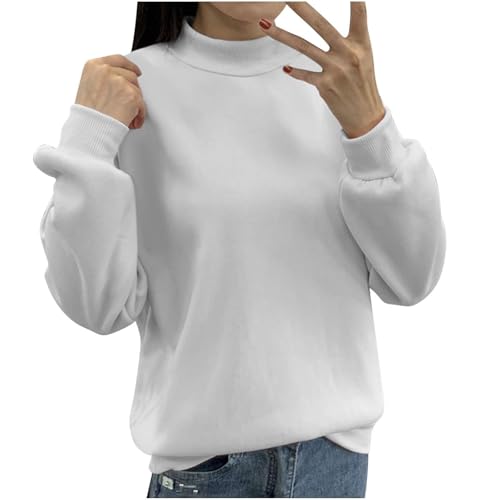 Sweat-shirt femme ample col rond résolvant le manque de confort en hiver taille 4XL