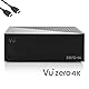 Vu Plus Zero 4K - UHD HDR Sat Receiver, 1x DVB-S2X Tuner, E2 Linux Smart, YouTube, CI+, Media Player, HbbTV, USB, 300Mbit WLAN, HDMI-Kabel