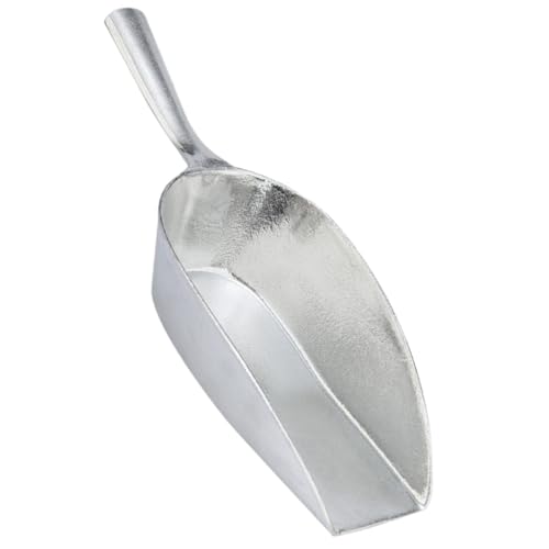 Healeved Pala de Aluminio de Aleación Grande Boca Cuadrada Cuchara Multiusos para Harina y Cubitos de Hielo Utensilio de Cocina Resistente y Fácil de Limpiar para Hogar y Almacenamiento
