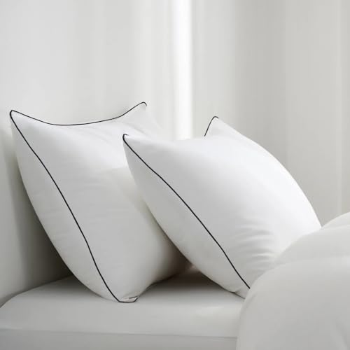 Image of Vorouhals Hotel Collection Bed Pillows for Sleeping 2 Pack King Size Cooling Pillows Set of 2 for Back, Stomach or Side Sleepers, Super Soft Down Alternative Microfiber Filled Pillows