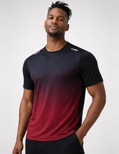 Image of 5 Pack Men's Active Quick Dry Crew Neck T Shirts | Athletic Running Gym Workout Short Sleeve Tee Tops Bulk