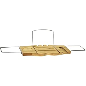 EWEI'S HomeWares Bamboo Bathtub Caddy Bamboo Shower Bath Tu