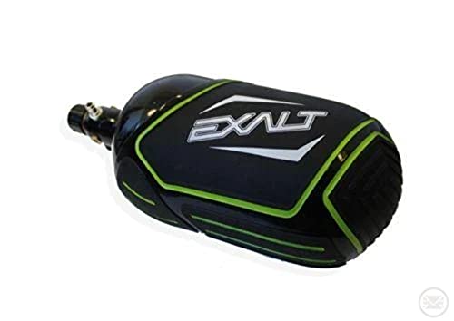 Exalt Paintball Tank Cover - Medium 68-72ci - Black/Lime