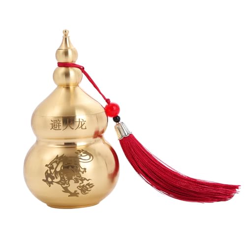 Bild: JZSMY Feng Shui Chinesischer Messing Hu Lou K�rbis Statue Home Dekoration Tisch B�cherregal Ornamente Gl�cksschutz Figur Happy Hu Lu Dekoration Retro Wu Lou Gl�cksamulett (Red) f�r 13,99 EUR (-14%) statt 39,79 EUR bei amazon.de