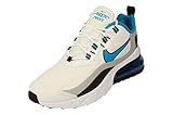 Dämpfung Nike Herren AIR MAX 270 React Laufschuh, White Laser Blue Wolf Grey Black, 42.5 EU