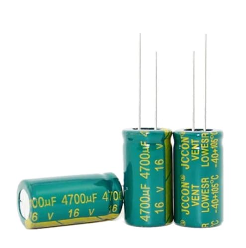Condensateurs 4700uF 16V en aluminium pour stabiliser la tension des alimentations de salon