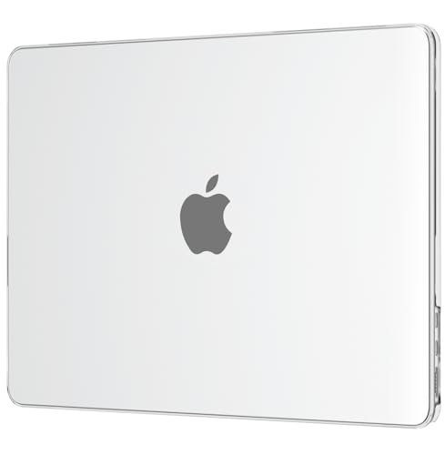 Image of EooCoo Compatible with MacBook Air 15 inch Case 2024 2023 Release M3 A3114 M2 A2941, Air 15.3 inch Plastic Hard Case & Keyboard Skin & Camera Cover & Type C Adapter, Crystal Clear