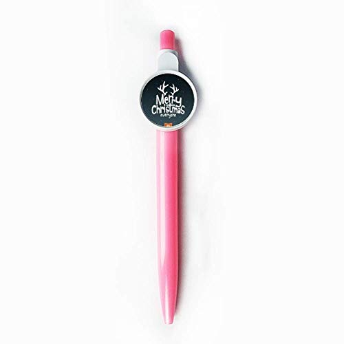 Stylo à bille rétractable renne de Noël bleu papeterie fantaisie