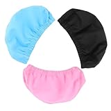 Ajuste seguro: equipado con banda antideslizante que que la gorra se mantenga firmemente en su lugar, incluso las actividades de natación, tela de gorra de natación, gorra de natación para hombres
