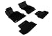 3D MAXpider Complete Set Custom Fit All-Weather Floor Mat for Select BMW 5 Series (F10) Models - Kagu Rubber (Black)