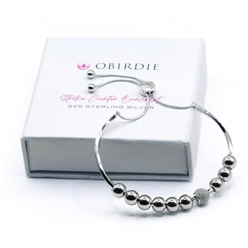 Golf Stroke Counter Bracelet – 925 Sterling Silver Adjustable Bangle for Ladies | One-Hand Operation | Stylish Golf Gift for Her | Waterproof Golf Jewelry | Elegant Golf Accessories for Women2