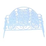 VICASKY 4 pezzi Recinzione da Giardino in Plastica Bordura Decorativa per Aiuole e Recinto Ornamentale Pastorale per Esterni Facile da Installare e Riutilizzabile Bianco