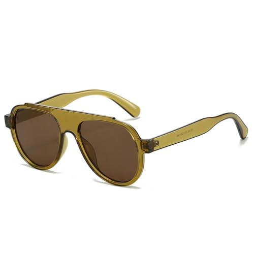 Lunettes de soleil surdimensionnées hommes rétro contre éblouissement verres dégradés UV400