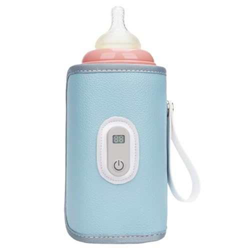 Lpoppcx Calentador De Biberones Para Leche Materna | Manga De Calentamiento Rápido | Calentador De Biberones Con Pantalla Digital | Para Bebés Y Padres En Hogar Guardería Viajes Largos E Invierno