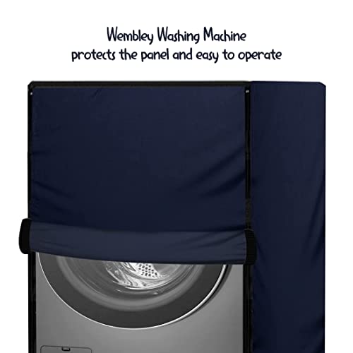 Image of Wembley Top Load LG Washing Machine Cover 8 Kg Front Panel Waterproof, Stainproof and Dustproof Suitable for 8 Kg, 9 Kg, 9.5 Kg, 10 Kg, 11 Kg for Samsung, LG, Whirlphool - White