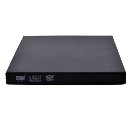 Caja externa USB 2.0 para DVD-ROM SATA negra miniatura 1