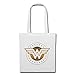 Spreadshirt DC Comics Wonder Woman Logo Mit Sternchen Stoffbeutel, Weiß