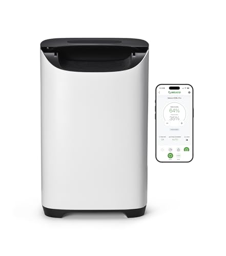 Meaco DD8L Pro Desiccant Dehumidifier - Faster Clothes Drying | Smart App Control | Customisable Energy Use | For Cold Environments | Anti-Bacterial Ioniser | Ideal for Cars, Boats, Caravans & Garages