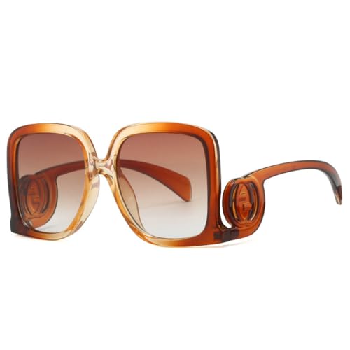 Lunettes de soleil de luxe grand format au design rétro et finitions punk