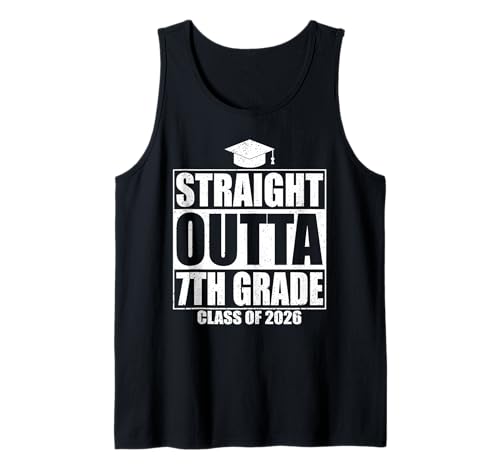 Straight Outta 7th Grade Graduation Class 2026 Seventh Grade Canotta