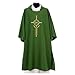 Eucharistic Dalmatic 100% Polyester with Cross, Ear of Wheat, IHS, IvoryIvory