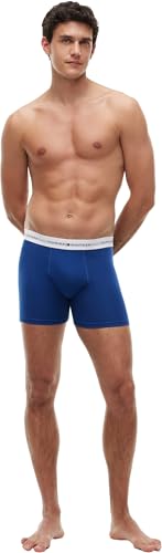Tommy Hilfiger Men 3P Boxer Brief UM0UM03892 Boxer Brief, RED (Alaskan Green/Black/Noble Blue), XXL – Ansicht 5