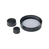 neoLab Schraubgewindeverschlüsse mit Kunststoffeinla für Enghals-Glasflaschen, Polytetrafluoroethylene/High-density polyethylene, DIN 22, Schwarze
