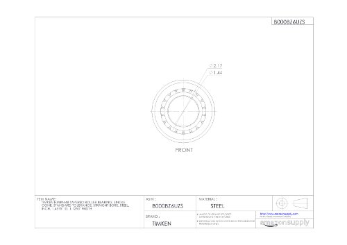 image for TIMKEN HM89448 Tapered Roller Bearing, Single Cone, Standard Tolerance