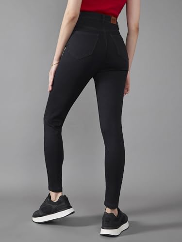 Image of Dolce Crudo Women's Skinny Fit High Rise Cropped Length Stretchable Denim Jeans