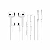 Apple Earbuds [Apple MFi zertifiziert] Kopfhörer mit 3,5 mm kabelgebundenem In-Ear-Kopfhörerstecker (integriertes Mikrofon und Lautstärkeregler), kompatibel mit iPhone, iPad, iPod, PC, MP3/4, Android
