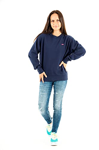Levi's Damen Standard Crew Sweatshirt,Peacoat,S – Ansicht 2