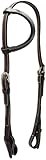 Doqn Leather Quick-Change Western Horse Bridle Headstall, Heavy Weight Oil-Tanned Leather, for Ranch Work, Trail Riding & Training (Dark Brown)