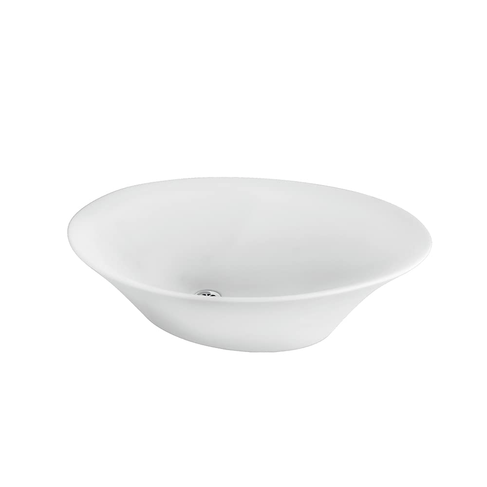 Kohler Veil Countertop Ceramic Wash Basin, Drain Cut Only Bathroom Sink