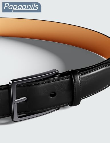 Image of Mens Dress Belt,Mens Leather Belts for Jeans, Belt 1.38 inch Width
