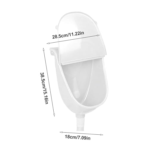 Orinal para hombre antiderrames con manguera, solución para evitar olores en pared y dormitorio 2