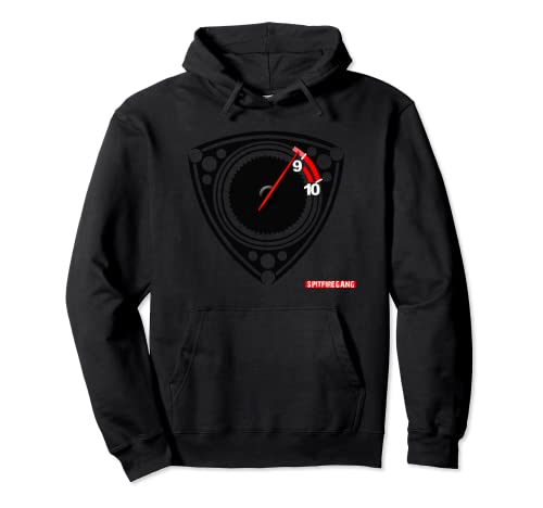 RX8 RX7 Rotary Pride T-Shirts Women's Classic Unisex Black Small Classic Fit Long Sleeve Hoodie with Kangaroo Pocket