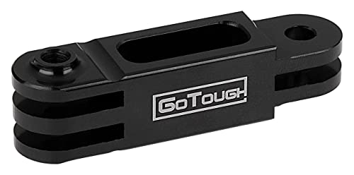 GoTough 45mm Black Extender Arm – Metal Straight Extension Arm Compatible with GoPro HERO3, HERO3+, HERO4, HERO5, HERO6, HERO7 2-Prong Mounting System