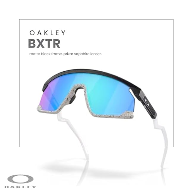 Oakley BXTR OO9280 Shield Sunglasses for Men for Women+ Bundle Accessory Leash Kit, Microfiber Pouch