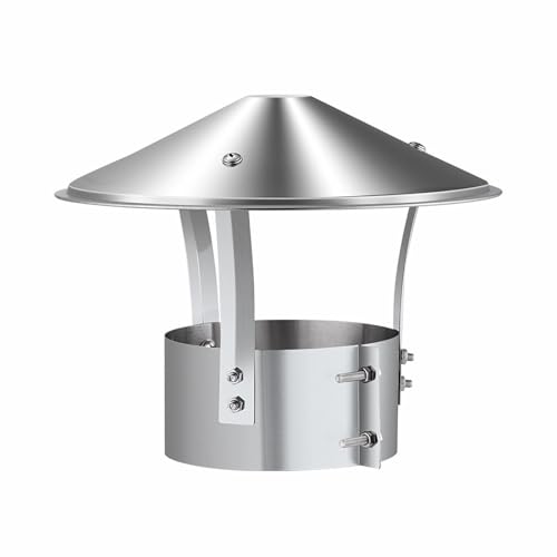 Rayzi Outdoor Pellet Heater Chimney Cap, Pellet Fire Pit Pipe Cover,Rain Cap