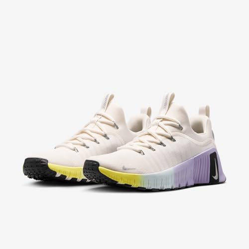 Nike Nike Free Metcon 6 SE Women's Workout Shoes (HJ6214-001, Phantom/Black/Hydrangeas/Metallic Silver) Size 8