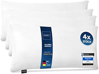 LILENO HOME Poduszka z mikrofibry 80 x 80 cm Premium (wypełnienie 850 g) [zestaw 2 sztuk] pranie w temperaturze do 95 stopni z zamkiem błyskawicznym  poduszka 80 x 80 cm jako wypełnienie do łóżka  dekoracyjna poduszka na