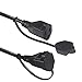 HVAC Adaptor Cord, Compatible with Yellow Jacket 69522 Adaptor Cord, HVAC Training Tools Adapter Cables, 120V AC Circuit Breaker NEMA 5-15R to Large Clips 30 Amp, SJT 14AWG (Cheater Cord)