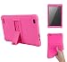 MatrixPad Z1 7 inch Tablet Case, [Kickstand] Shockproof Silicone Case Cover + PC Tablet Bracket Stand Case for Vankyo MatrixPad Z1 7 inch Tablet (Rose Red)