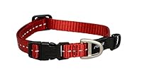 Rogz Classic Reflective Dog Collar Red Small